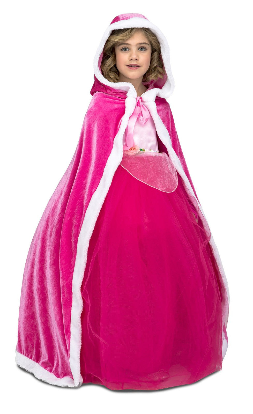 Capa Rosa de Princesa Infantil