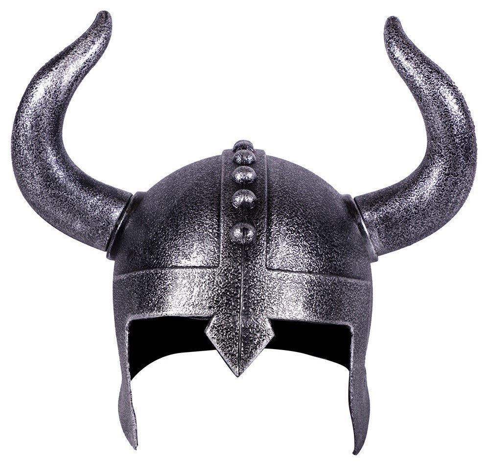 Casco Vikingo Efecto Metálico