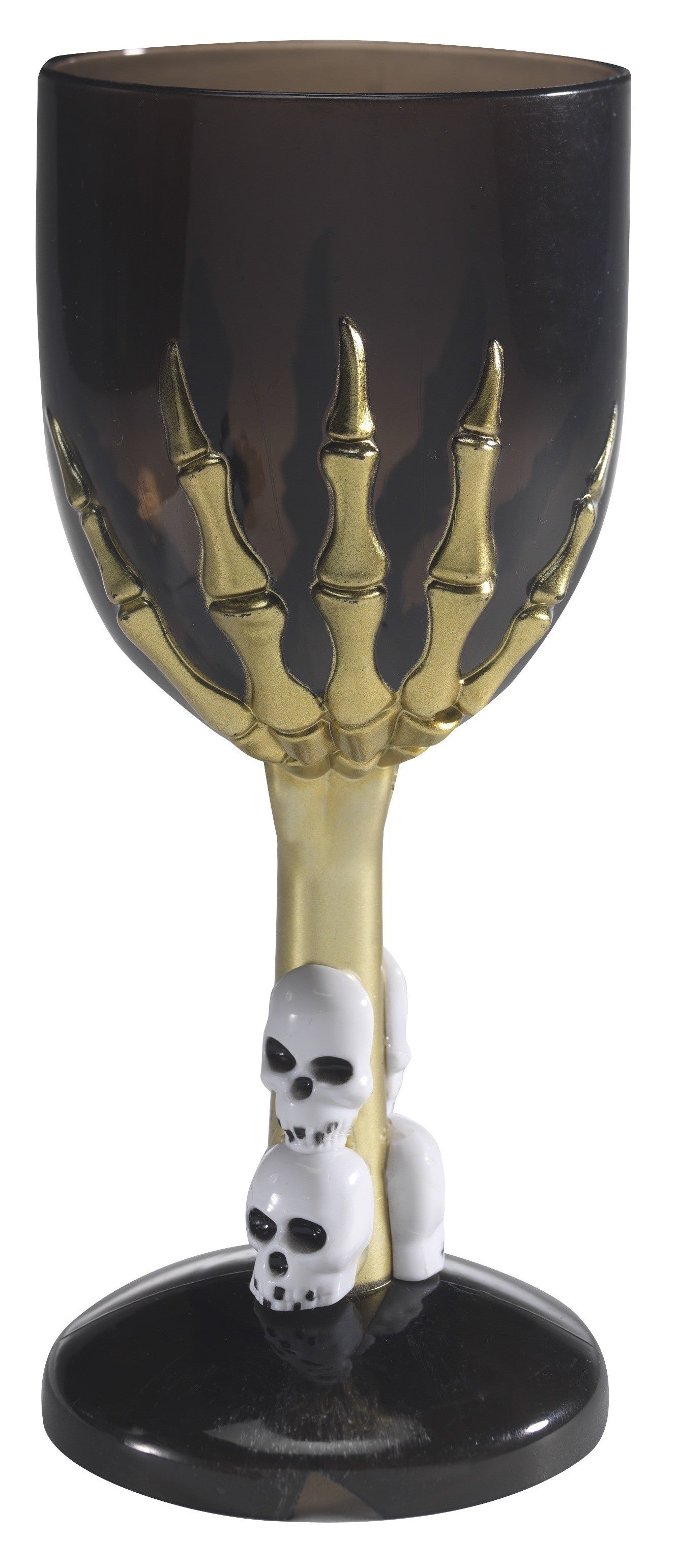 Copa Gótica Negra con Calaveras