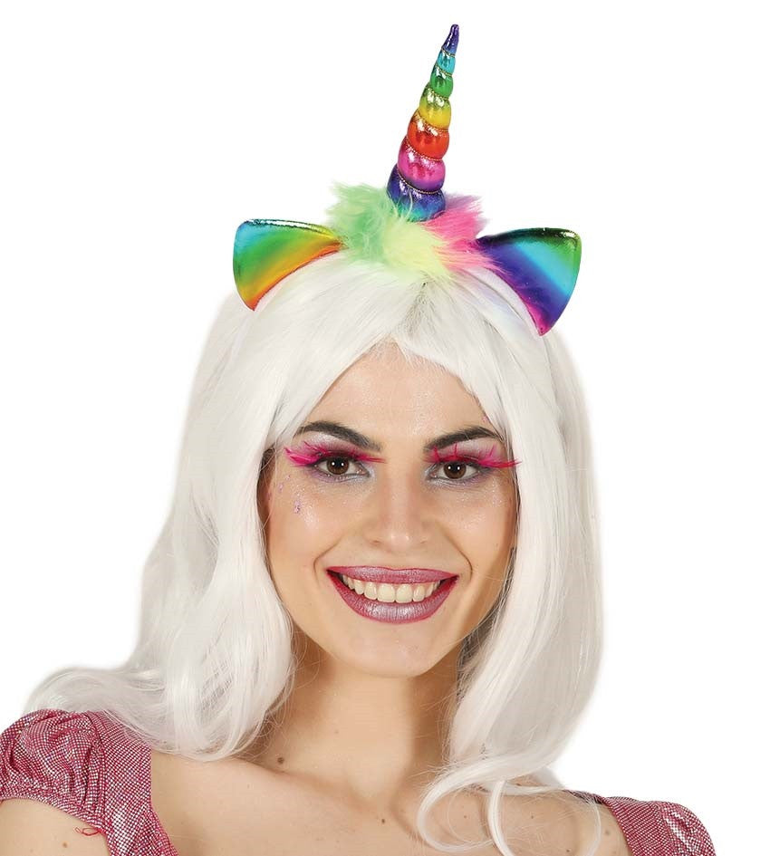 Diadema de Unicornio Arcoíris Infantil