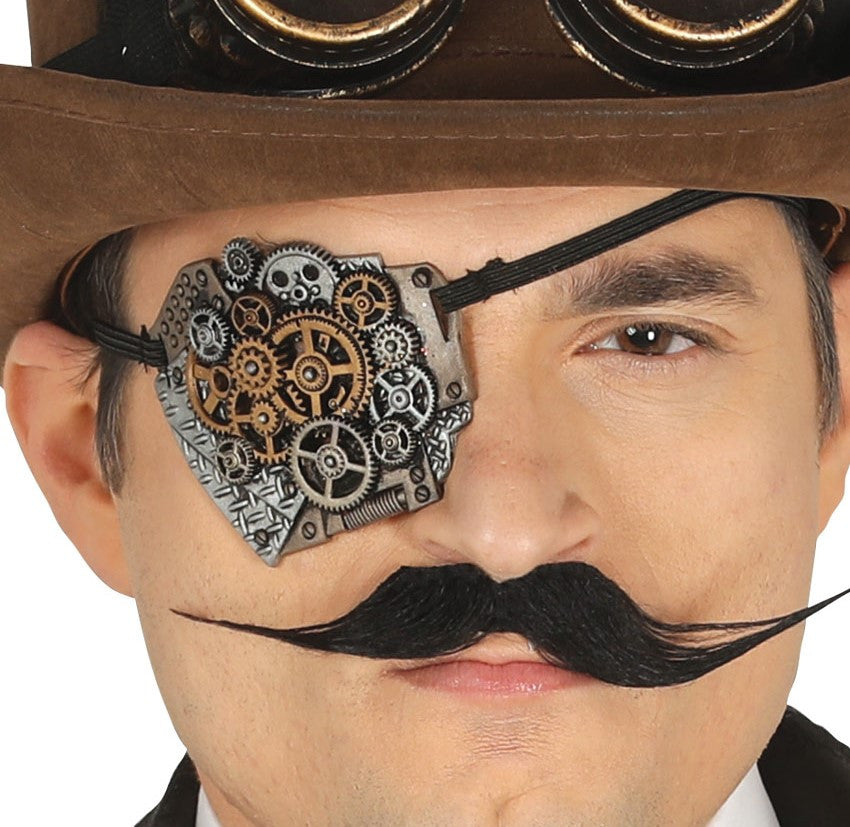 Parche Steampunk con Engranajes