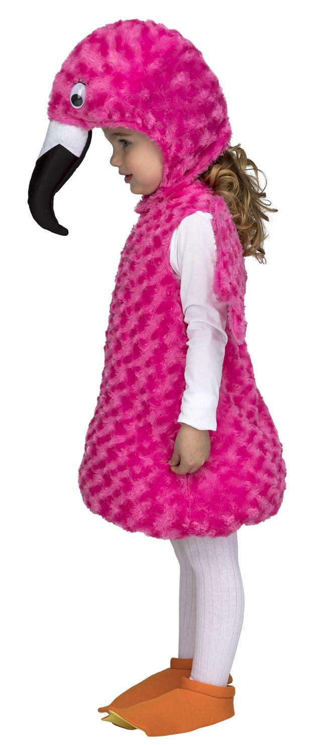 Disfraz de Flamenco Rosa de Peluche para Bebé