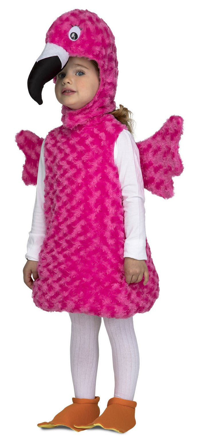 Disfraz de Flamenco Rosa de Peluche para Bebé