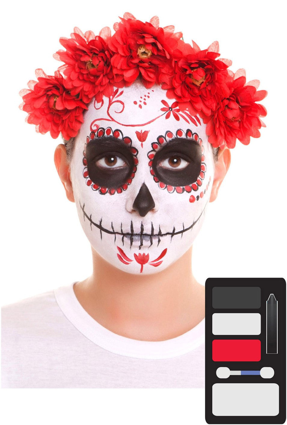 Kit de Maquillaje de Catrina para Adulto