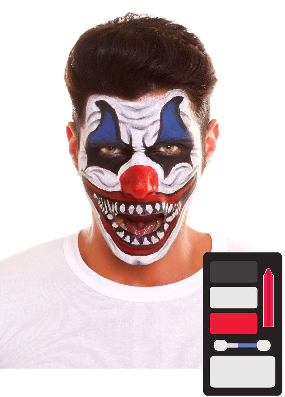 Kit de Maquillaje de Payaso Asesino para Adulto