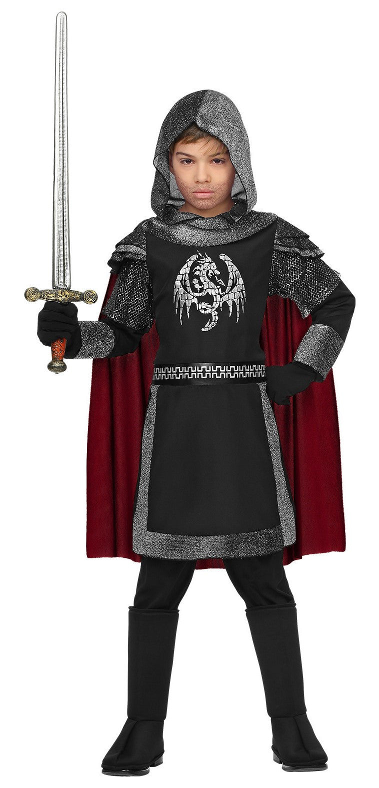 Disfraz de Caballero Medieval Oscuro Infantil