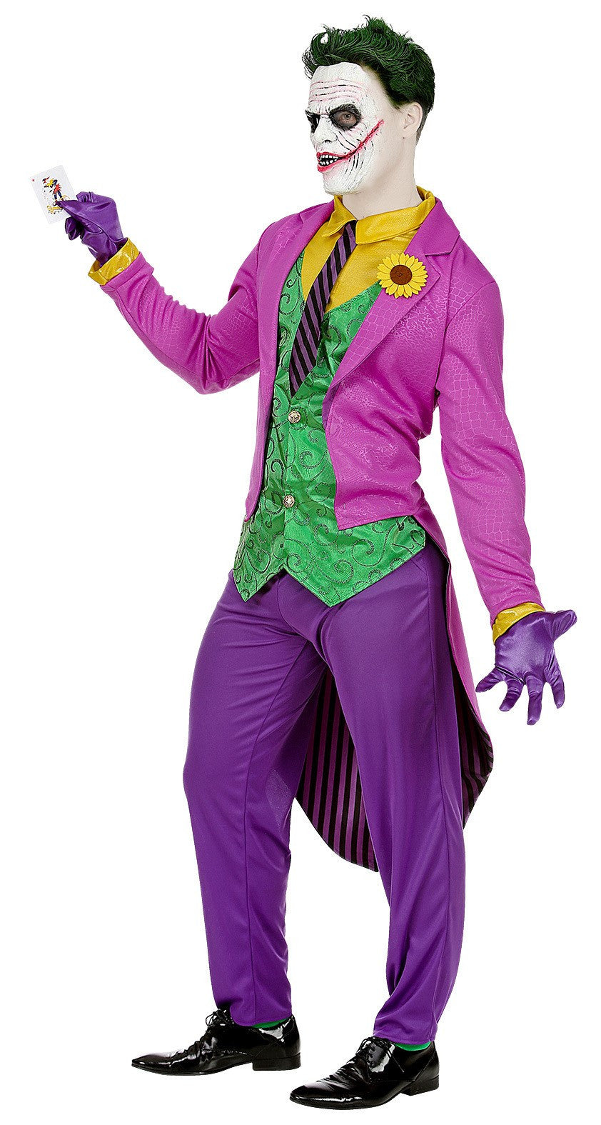 Disfraz de Joker Loco con Frac para Hombre