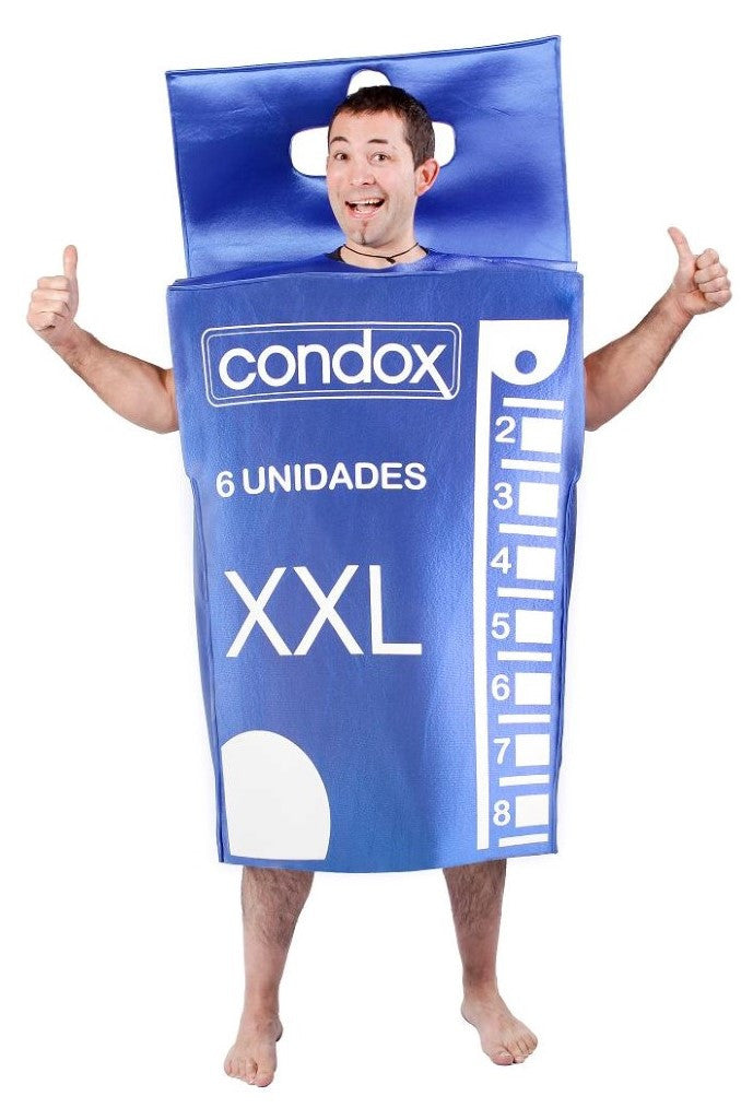 Disfraz de Caja de Condones XXL para Adulto