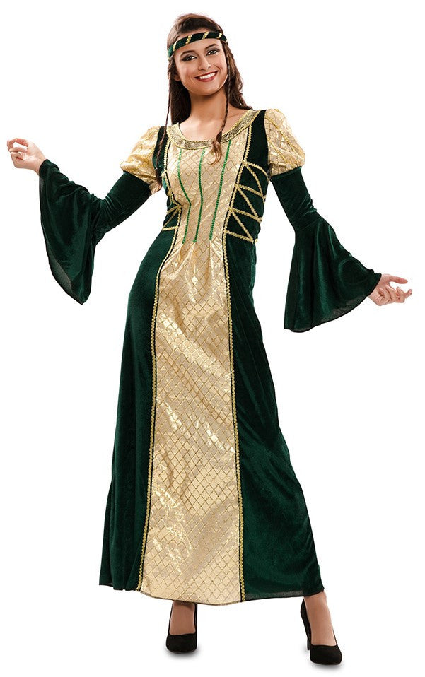 Disfraz de Dama Medieval Elegante para Mujer