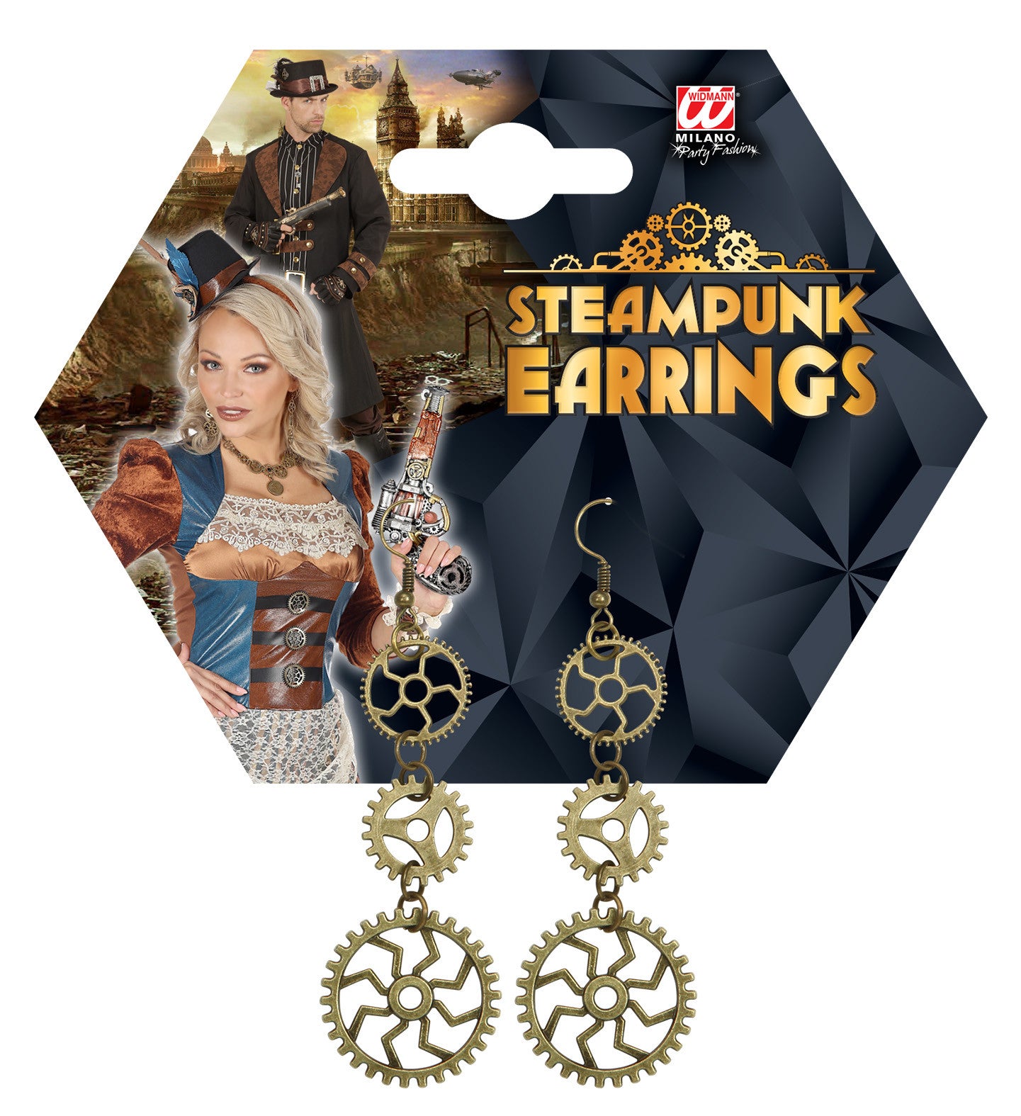 Pendientes Steampunk con Engranajes