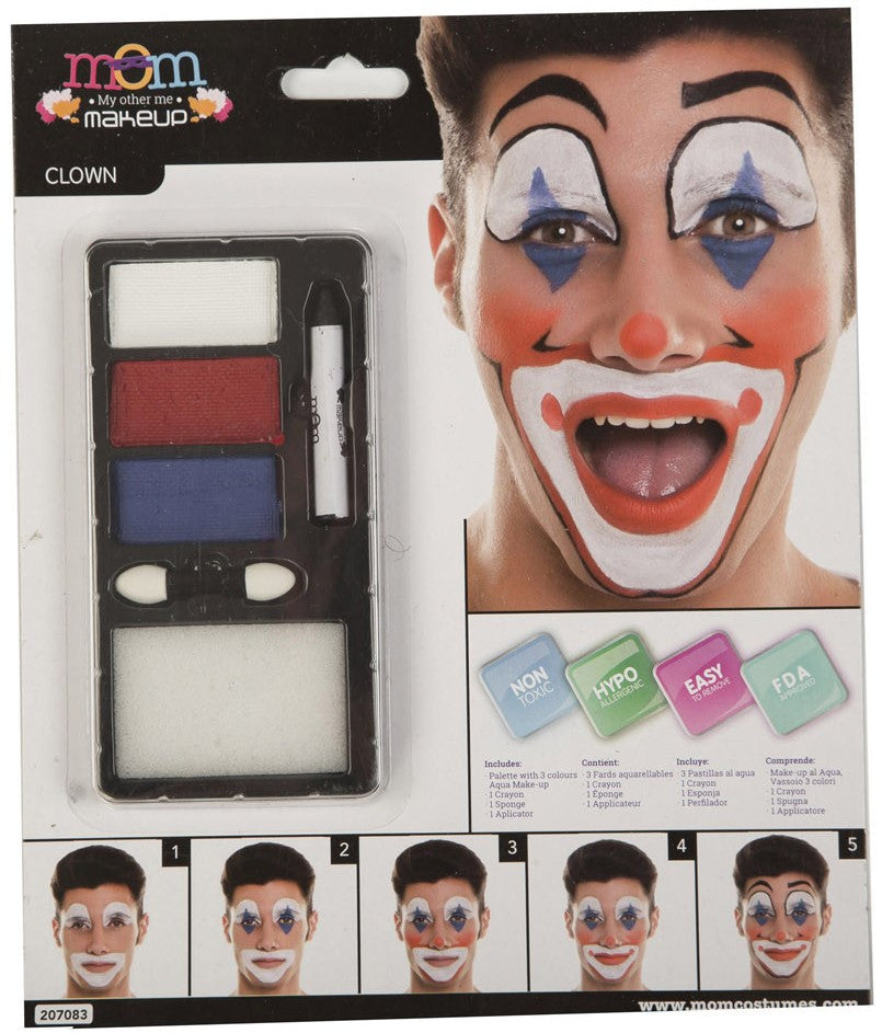 Kit de Maquillaje de Payaso para Adulto