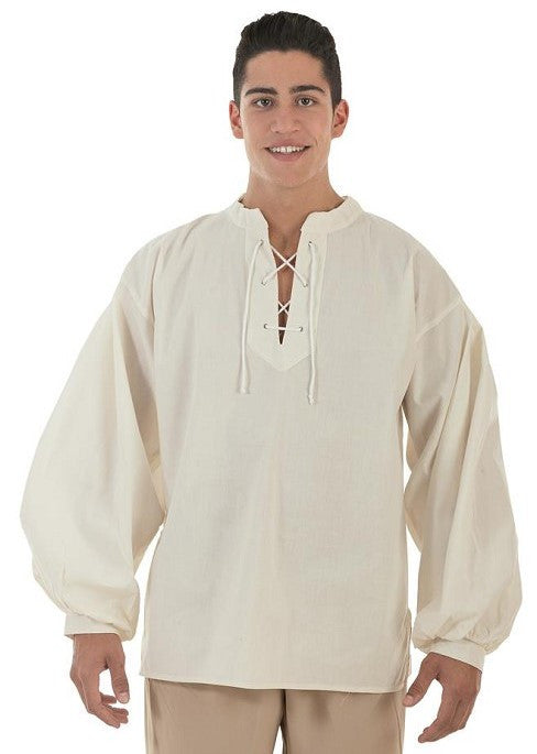 Camisa Medieval Beige para Adulto