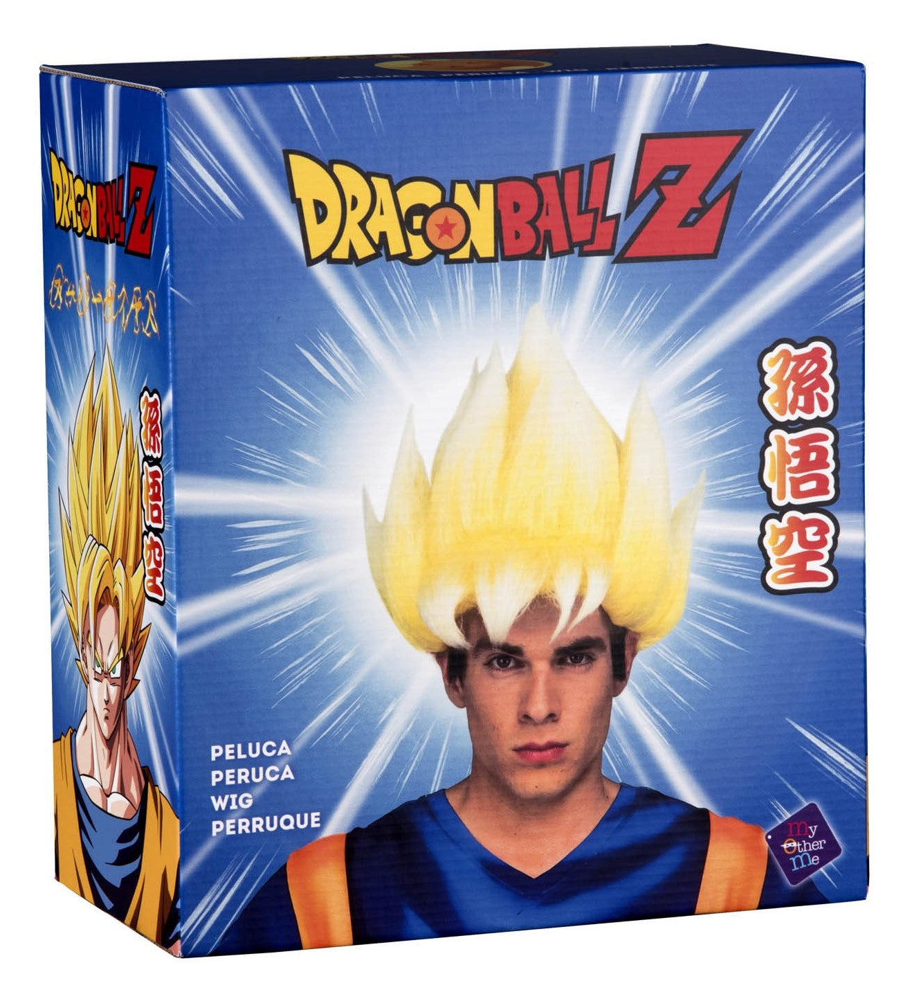 Peluca de Goku Saiyan Dragon Ball para Adulto