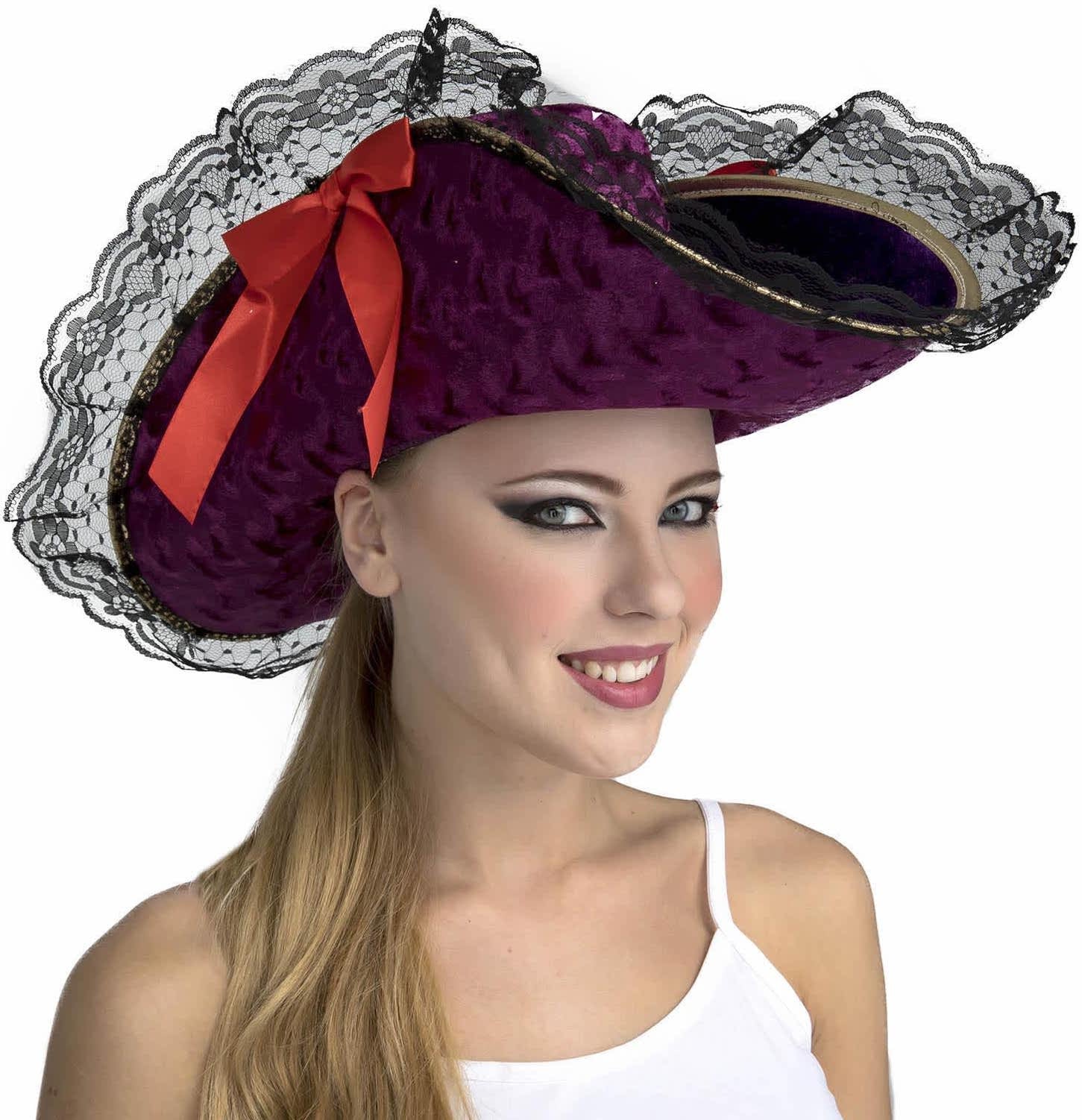 Sombrero de Capitana Pirata Elegante