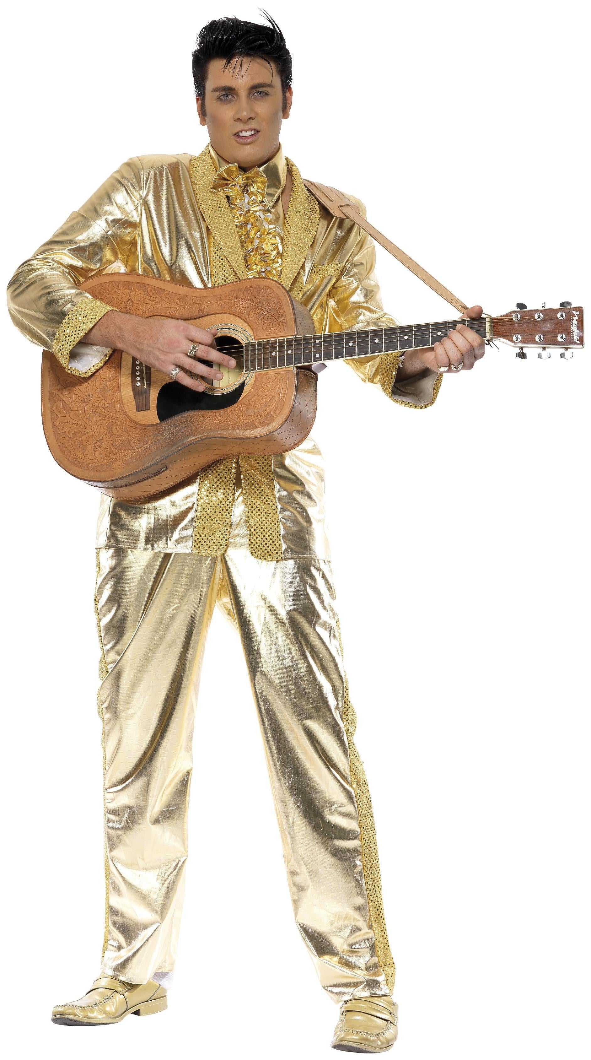 Disfraz de Elvis Presley Dorado para Hombre