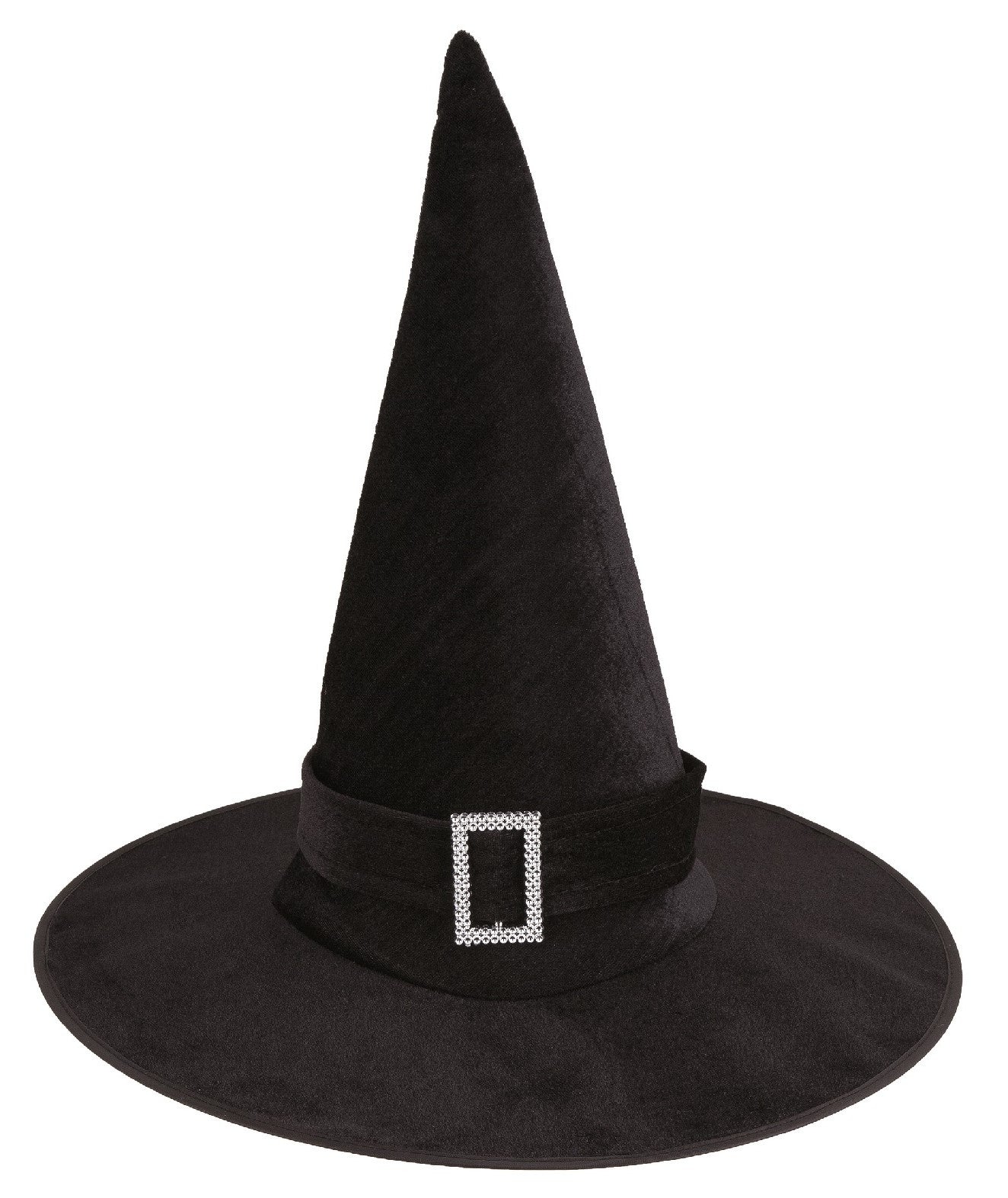 Sombrero de Bruja Negro de Terciopelo