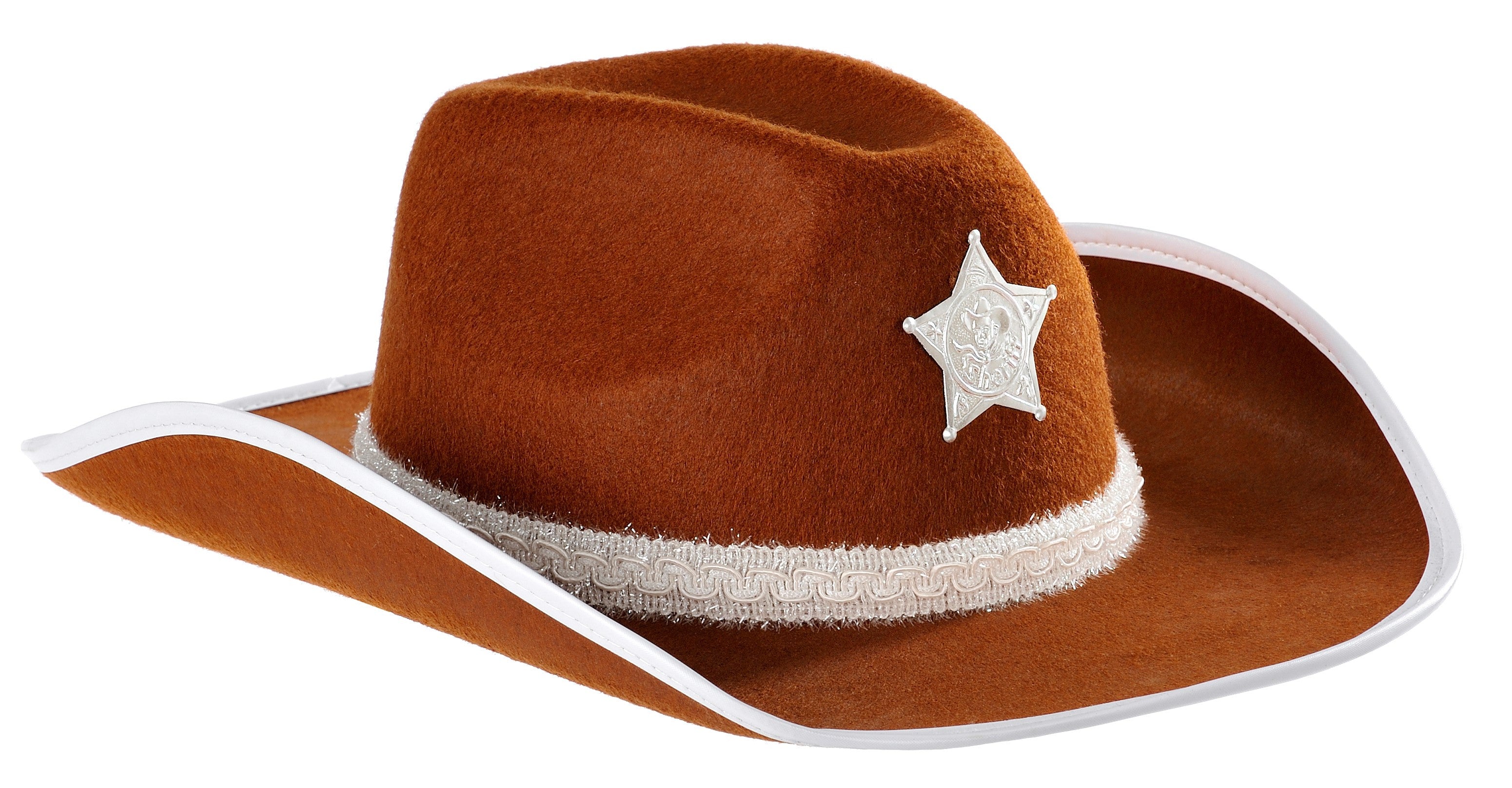 Sombrero de Sheriff Marrón con Estrella