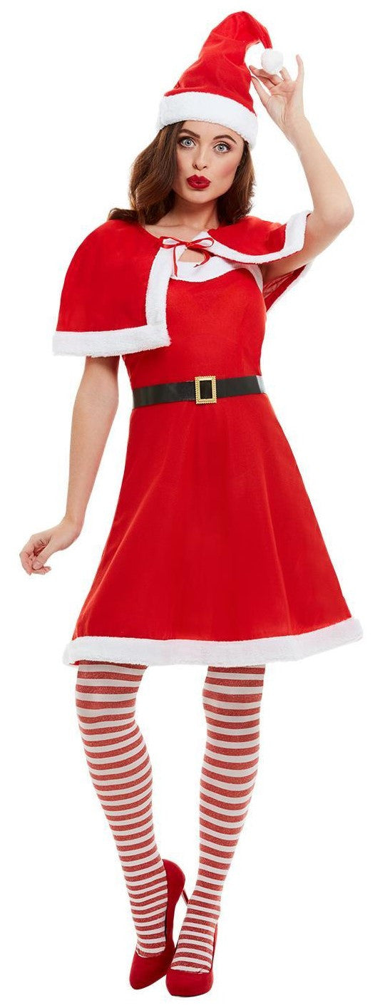 Disfraz de Mamá Noel con Vestido y Capa para Mujer