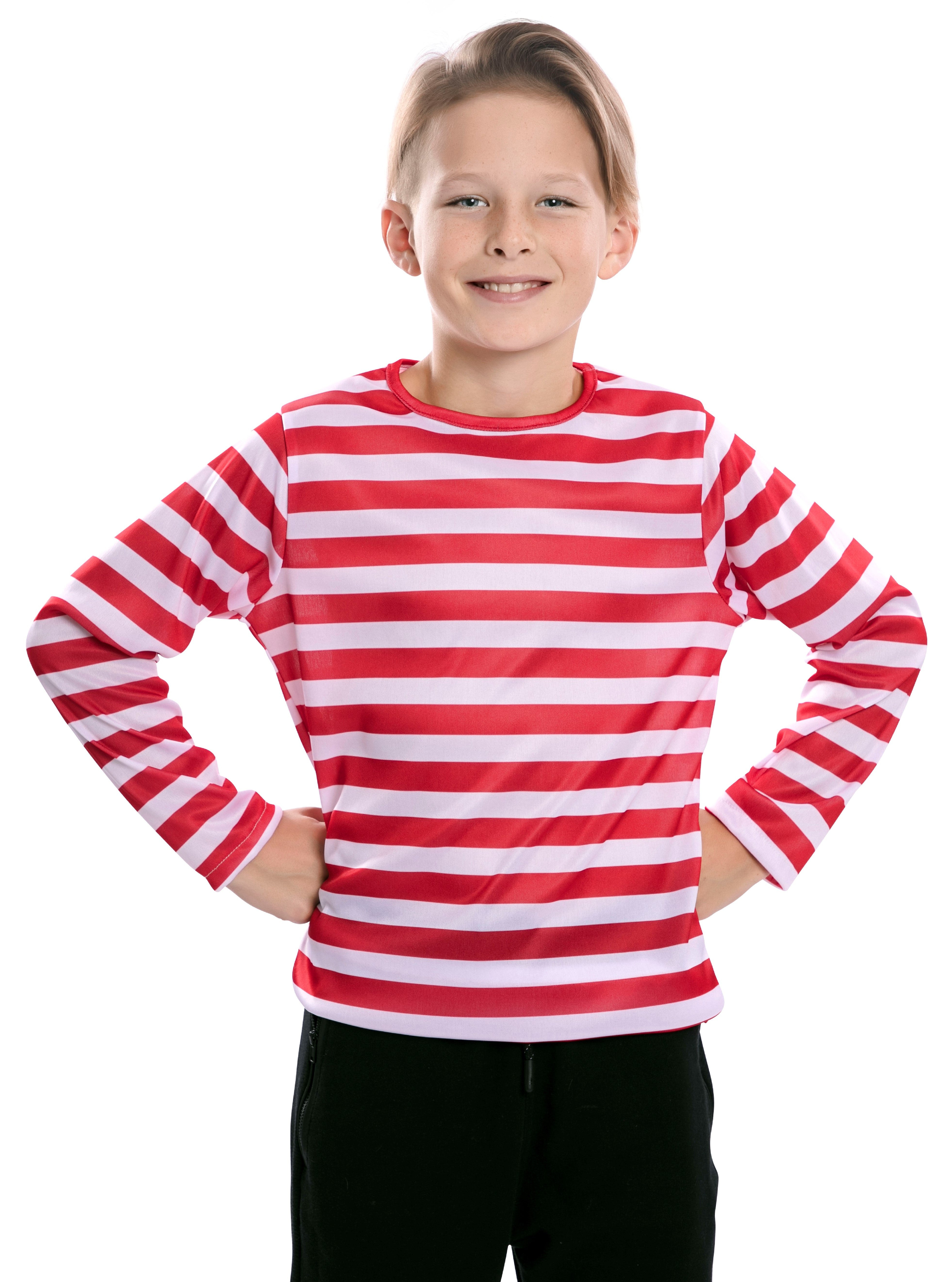 Camiseta de Rayas Rojas y Blancas Infantil Comprar Online