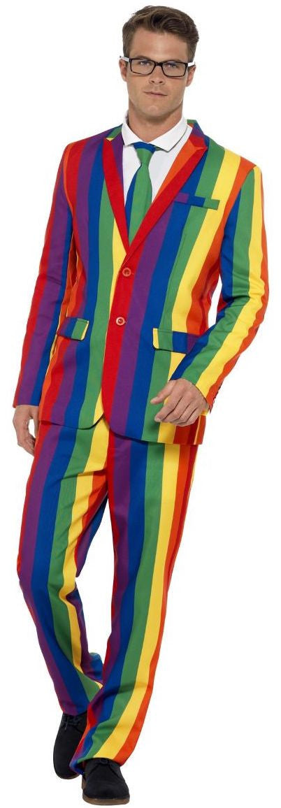 Traje de Rayas Multicolor para Hombre