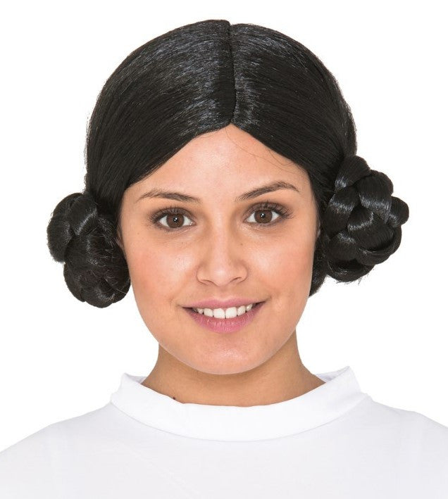 Peluca de la Princesa Leia Morena