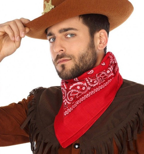 Pañuelo Bandana Rojo de Vaquero