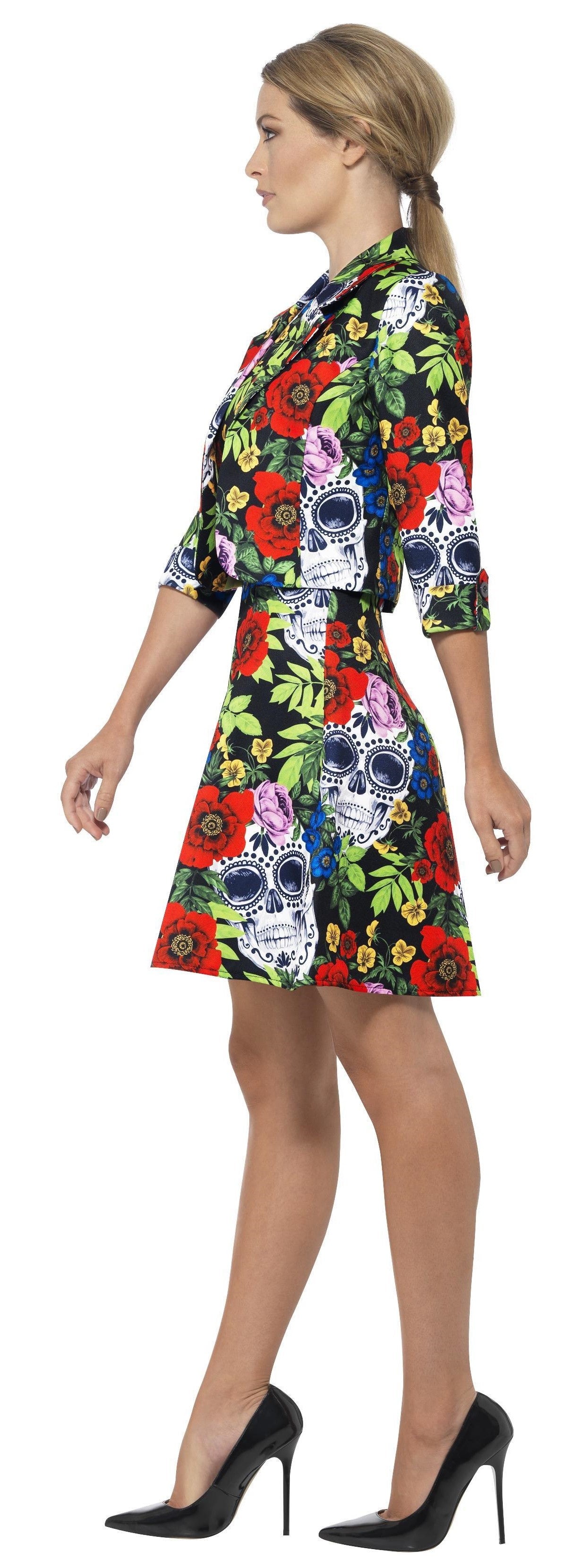 Vestido de Catrina Muerte Mexicana para Mujer