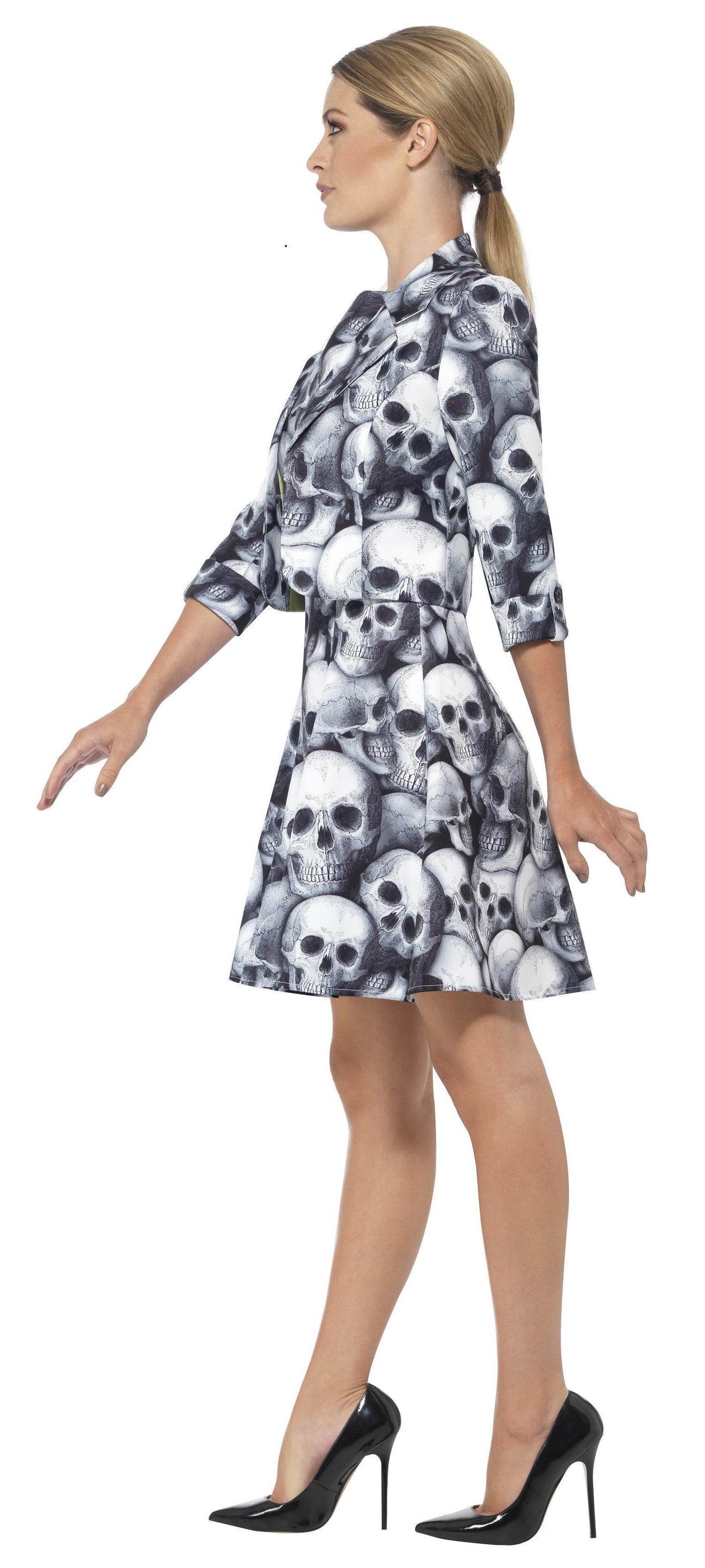 Vestido de Calaveras con Chaqueta para Mujer