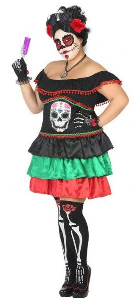 Disfraz de Catrina Calavera Mexicana para Mujer