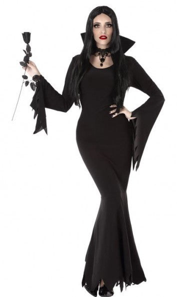 Disfraz de Morticia Addams para Mujer