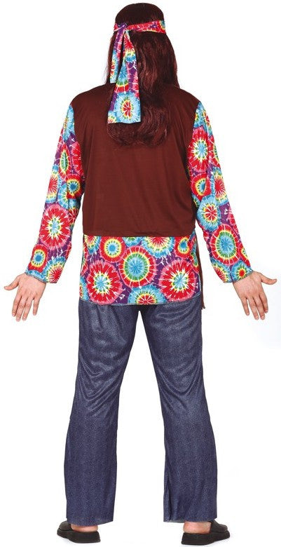 Disfraz de Hippie Floreado para Hombre