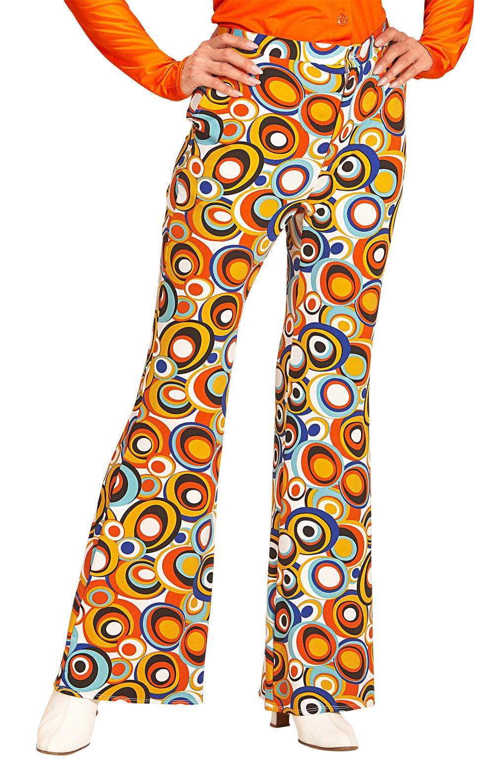 Pantalones de Campana Disco Multicolor para Mujer