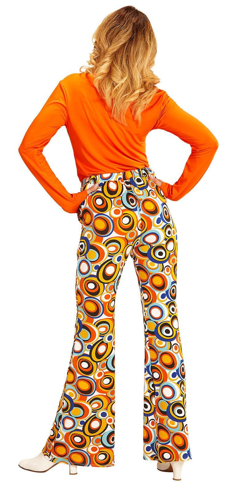 Pantalones de Campana Disco Multicolor para Mujer