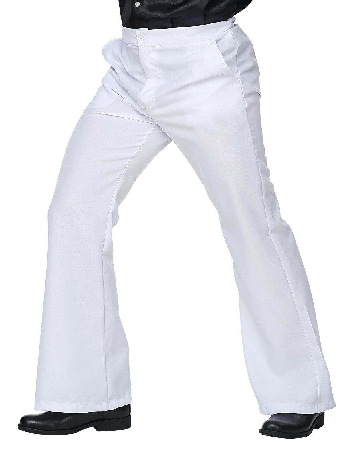 Pantalón de Campana Disco Blanco para Hombre