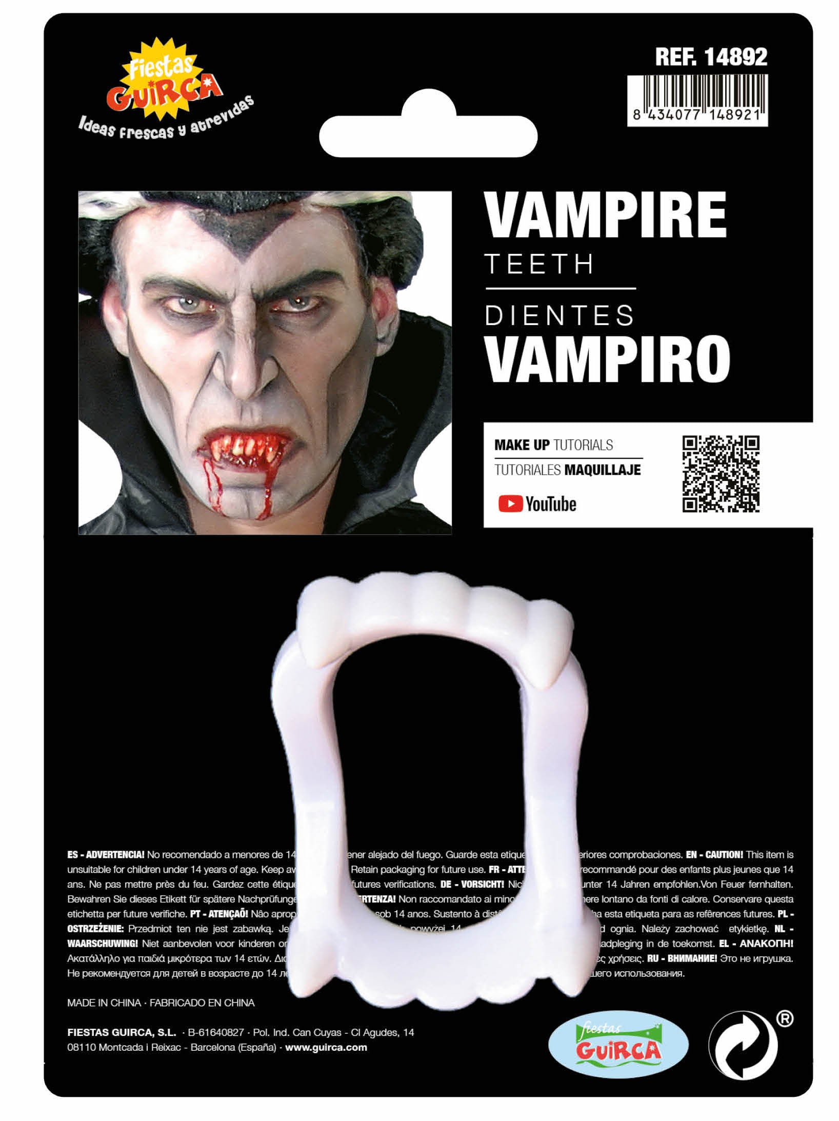 Dentadura de Vampiro Básica