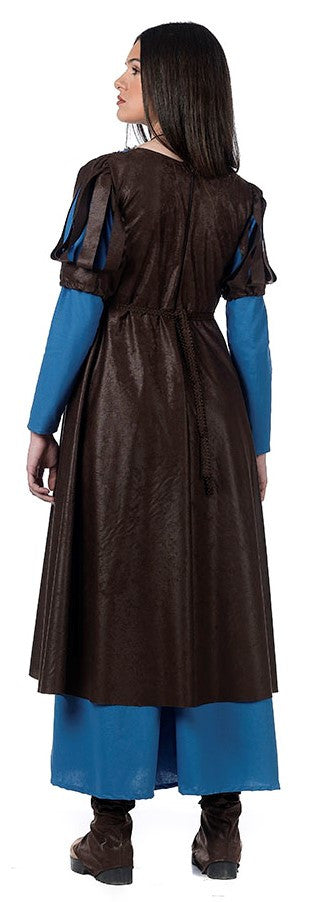 Disfraz de Princesa Medieval Azul Largo para Mujer