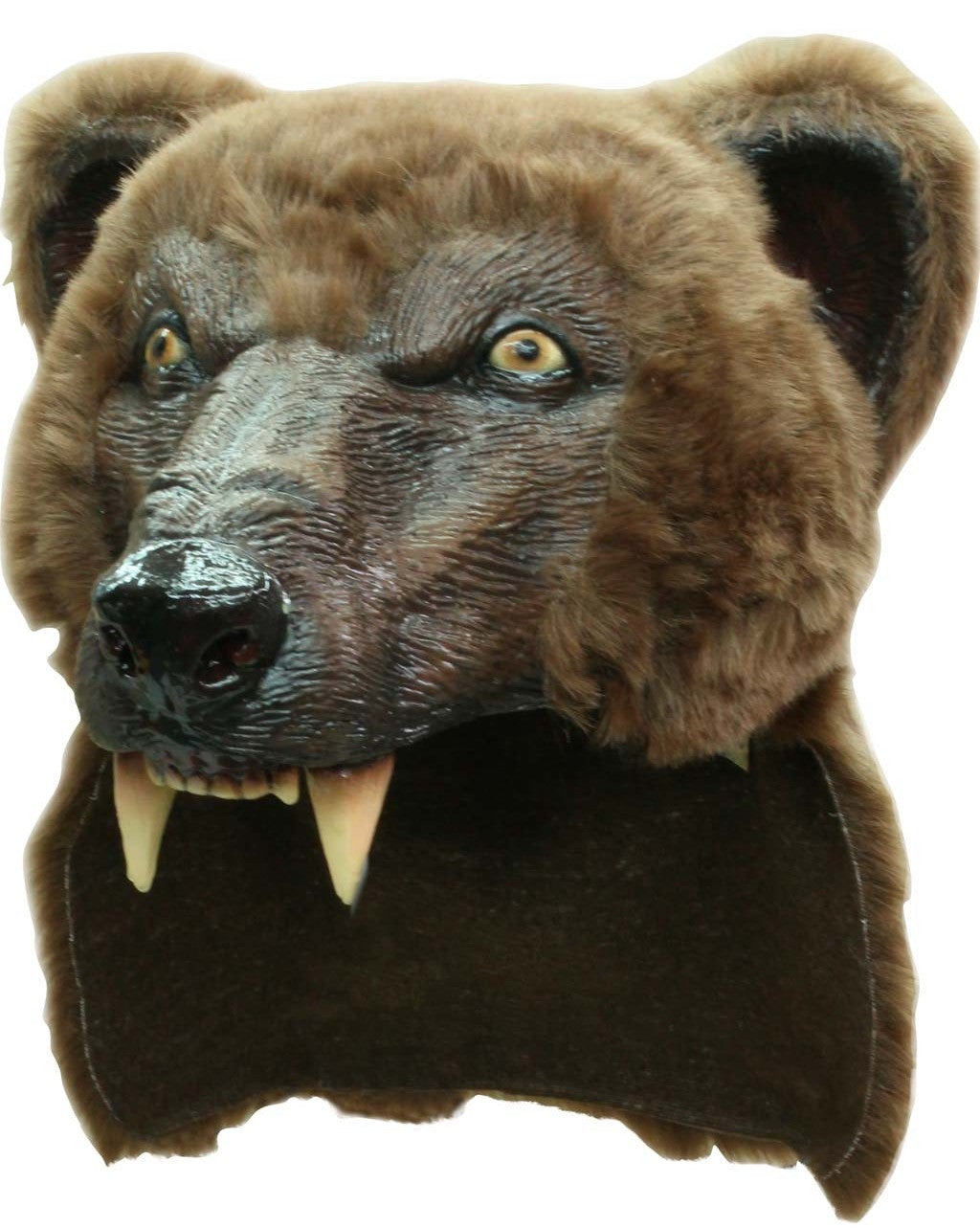 Casco de Cabeza de Oso Pardo de Látex