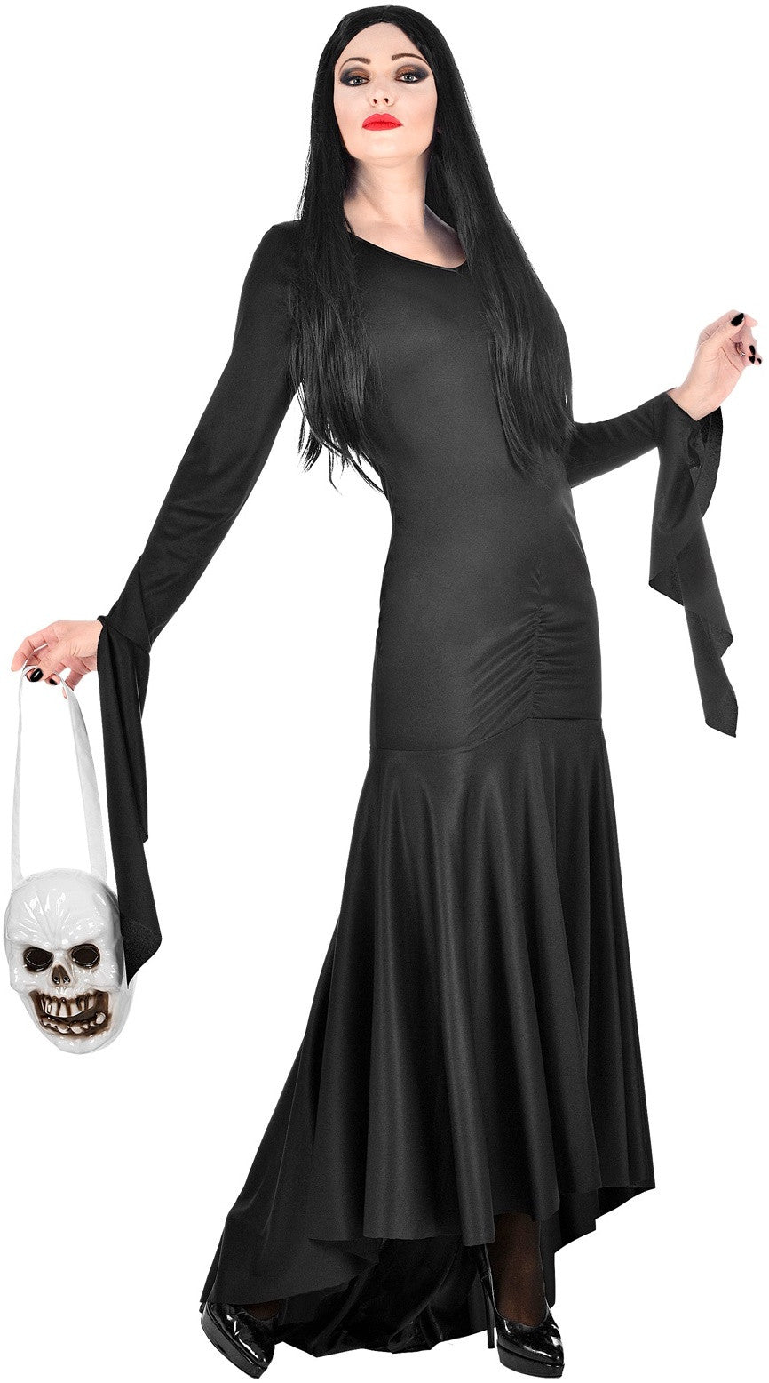 Disfraz de Morticia Elegante para Mujer