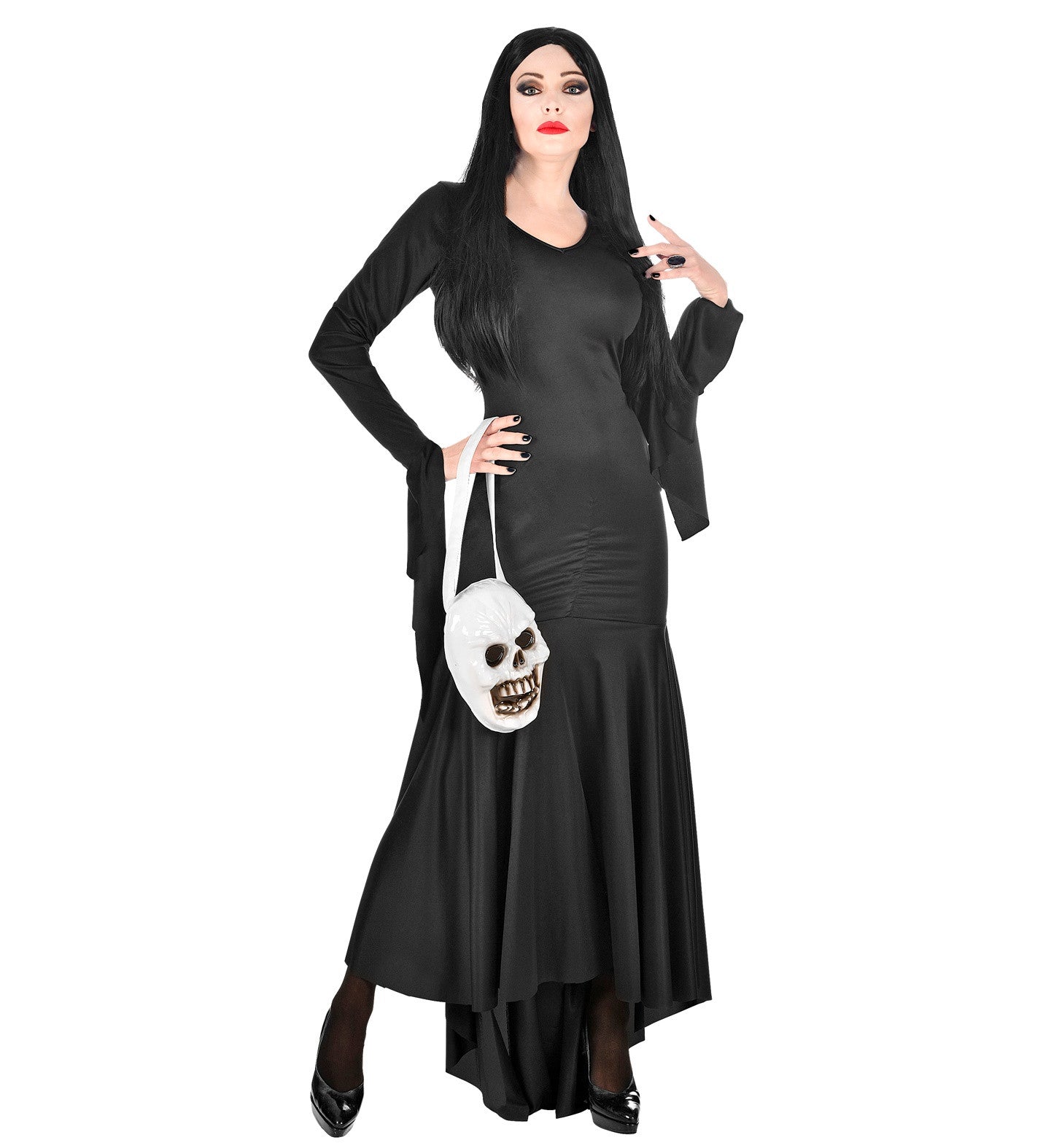 Disfraz de Morticia Elegante para Mujer