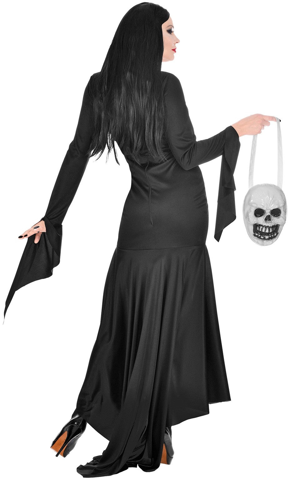 Disfraz de Morticia Elegante para Mujer