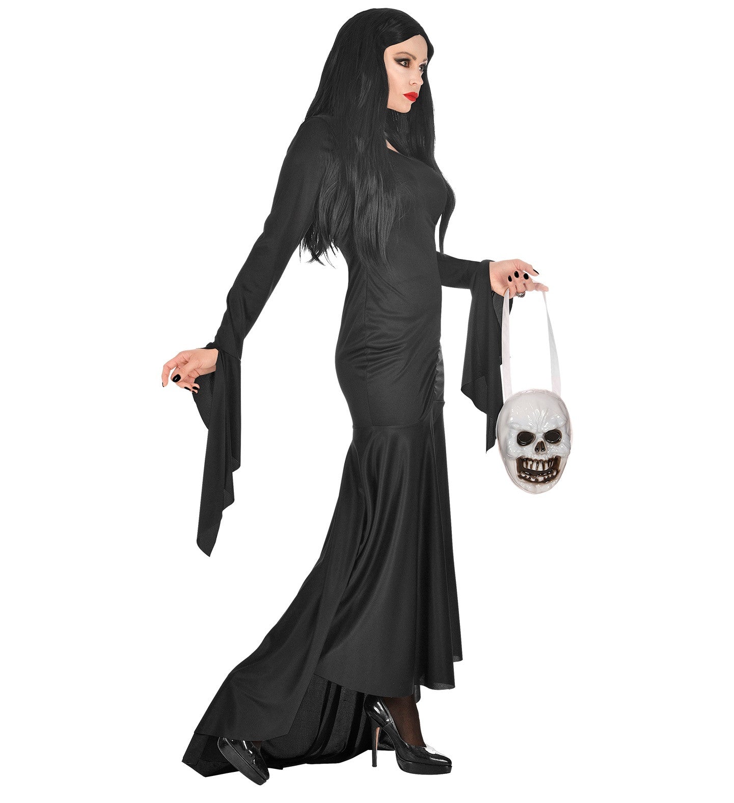 Disfraz de Morticia Elegante para Mujer