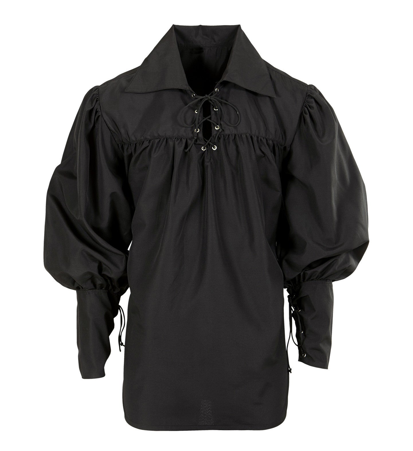 Camisa Medieval Negra para Adulto