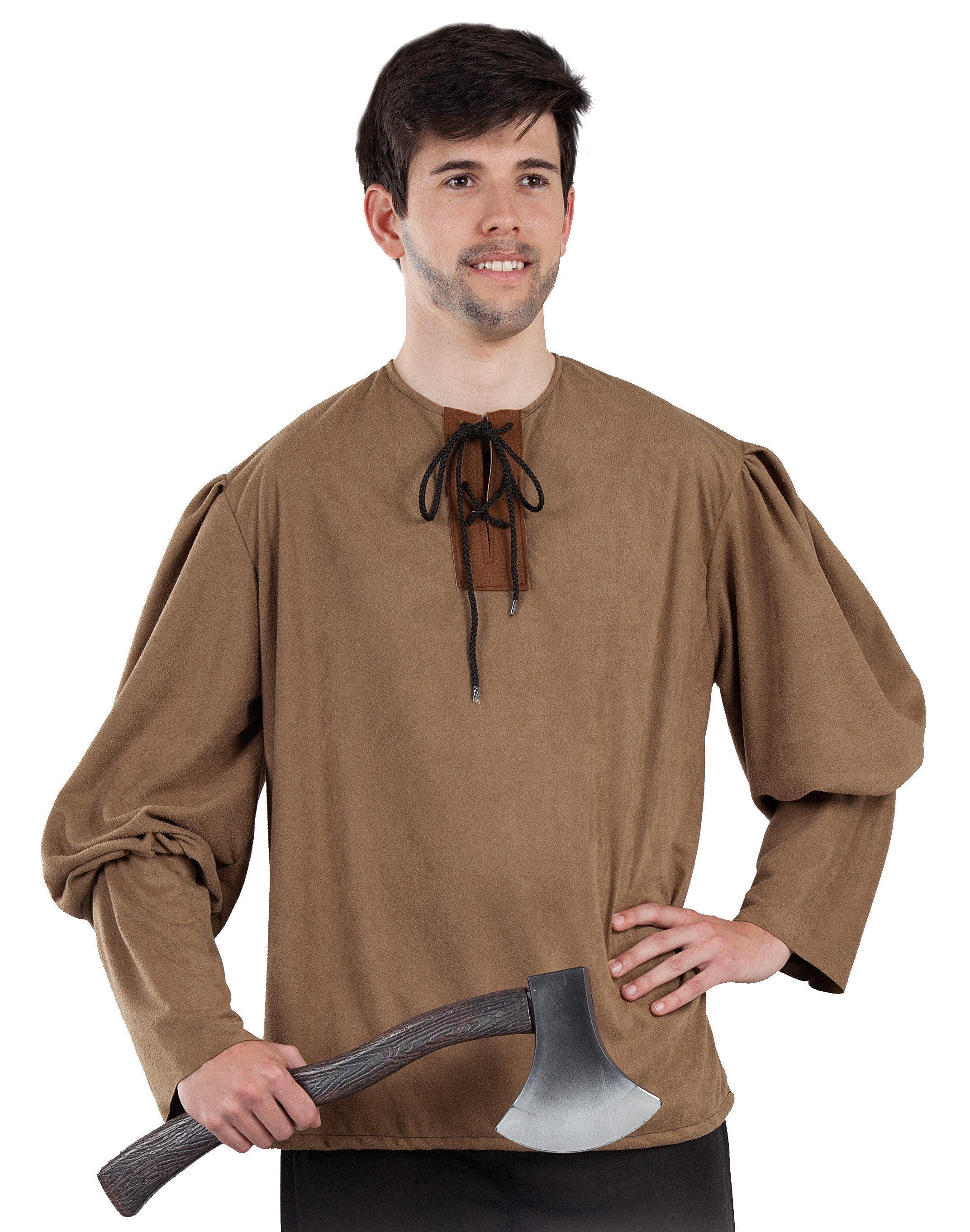 Camisa Medieval Marrón para Hombre