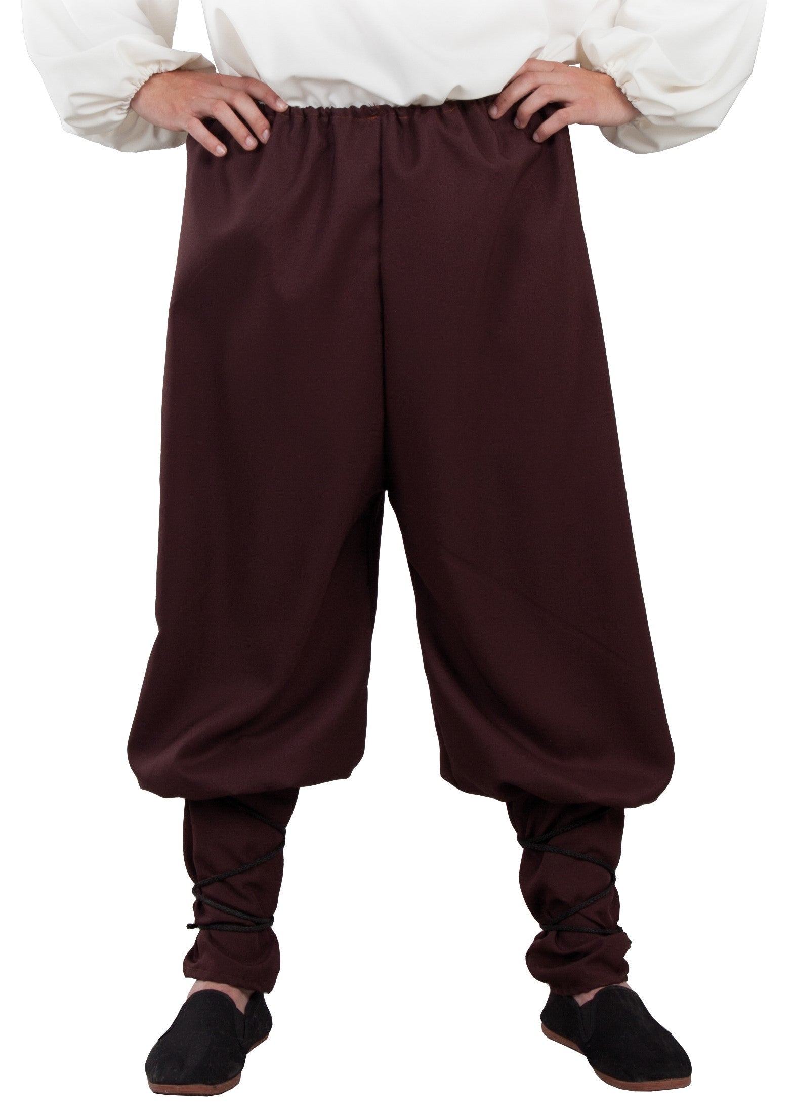 Pantalón Medieval Marrón Ancho para Adulto