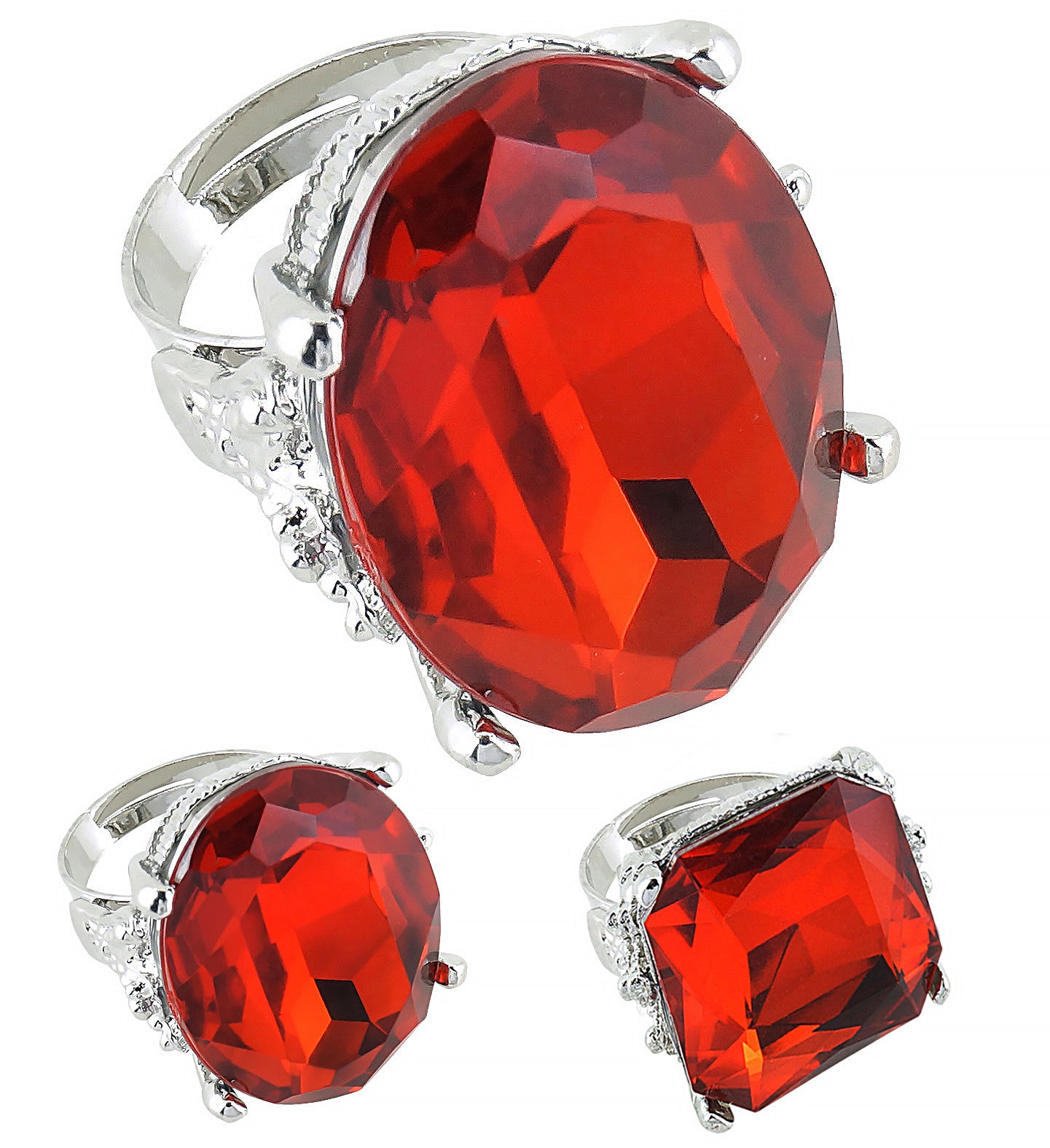 Anillos rojos en distintas formas