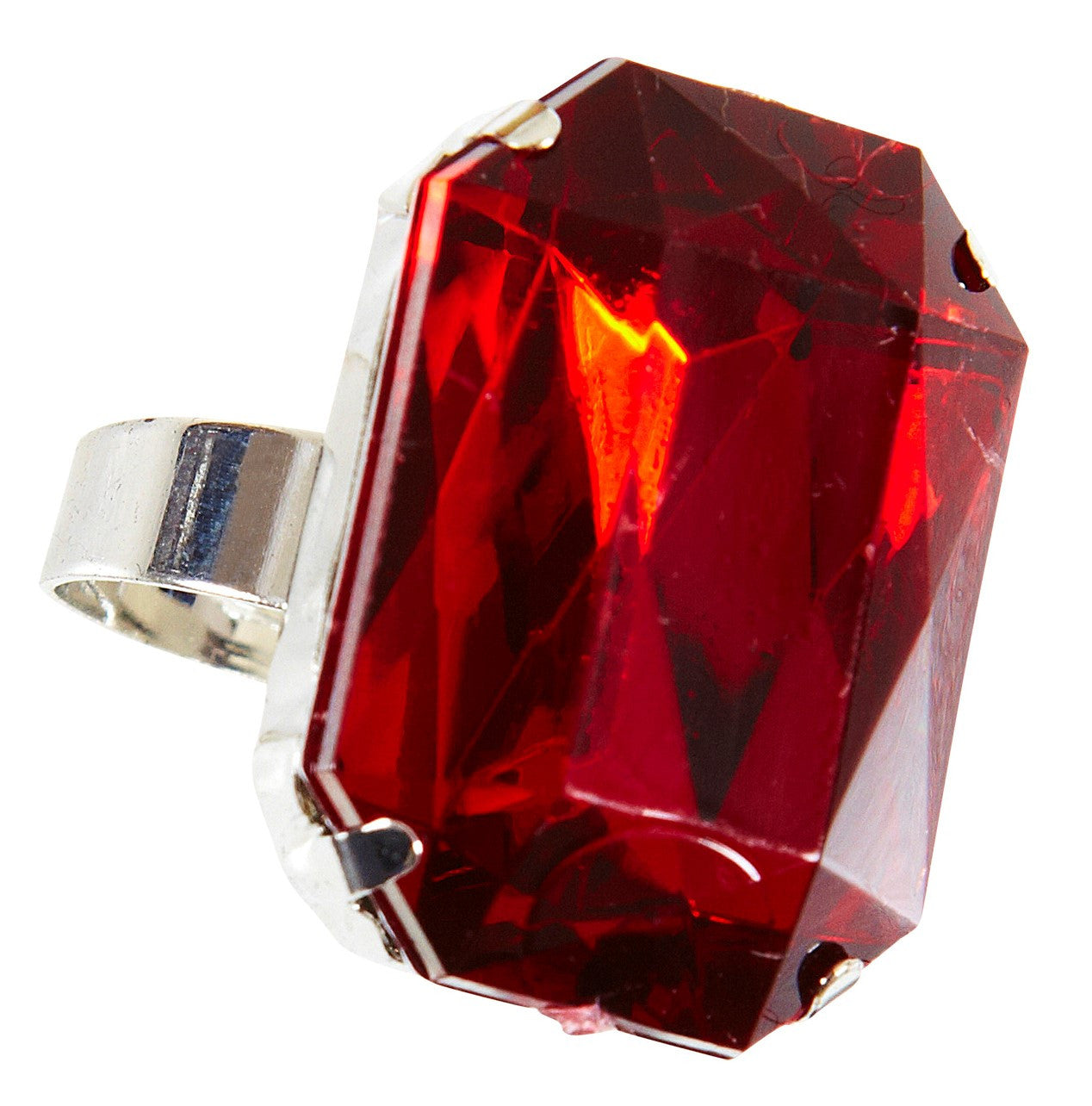 Anillo con Gema Roja Grande