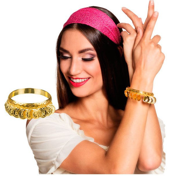 Pulsera de Gitana Zíngara con Monedas Doradas