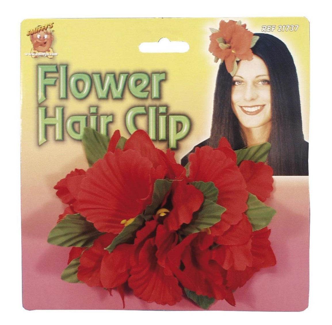 Flor Hawaiana Roja para el Pelo