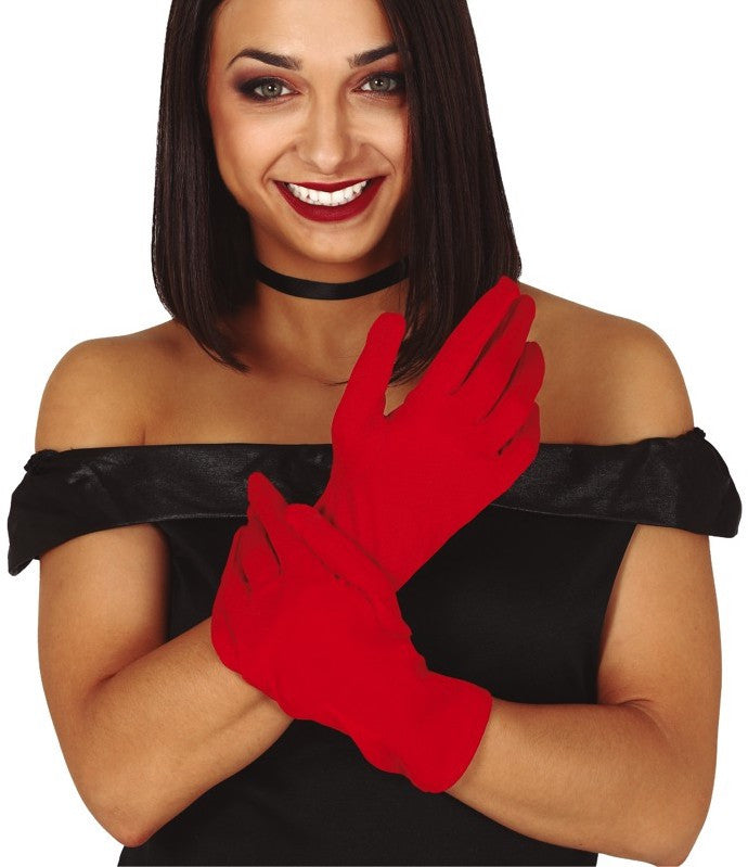 Guantes Rojos Cortos Básicos