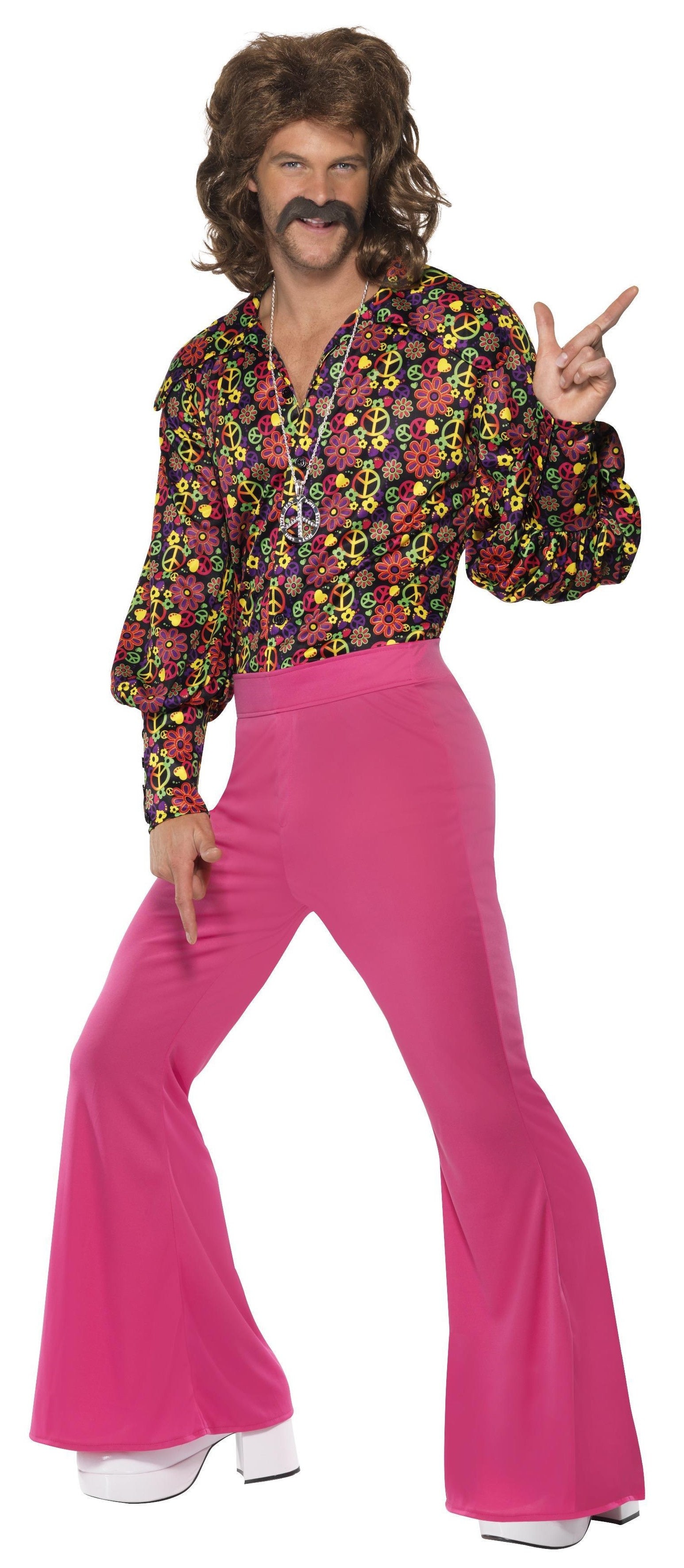 Disfraz de Hippie Flower Power para Hombre